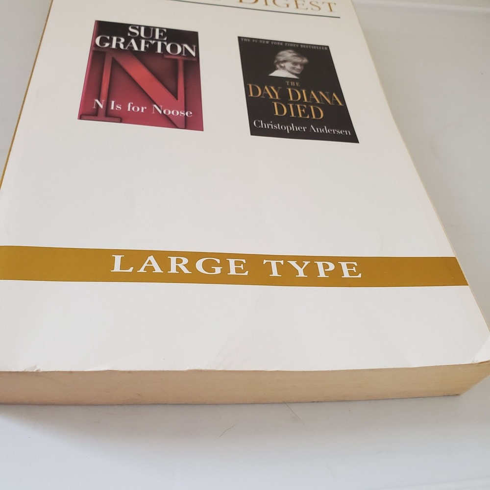 Reader's Digest Large Type N Is for Noose Sue Grafton The Day Diana Died 2000 - Picture 3 of 11